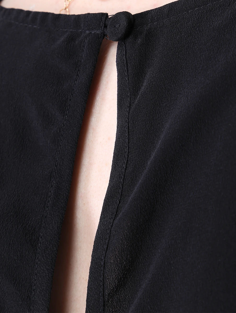 Блуза шелковая BY MALENE BIRGER Q68817013, размер 42, цвет черный - фото 5