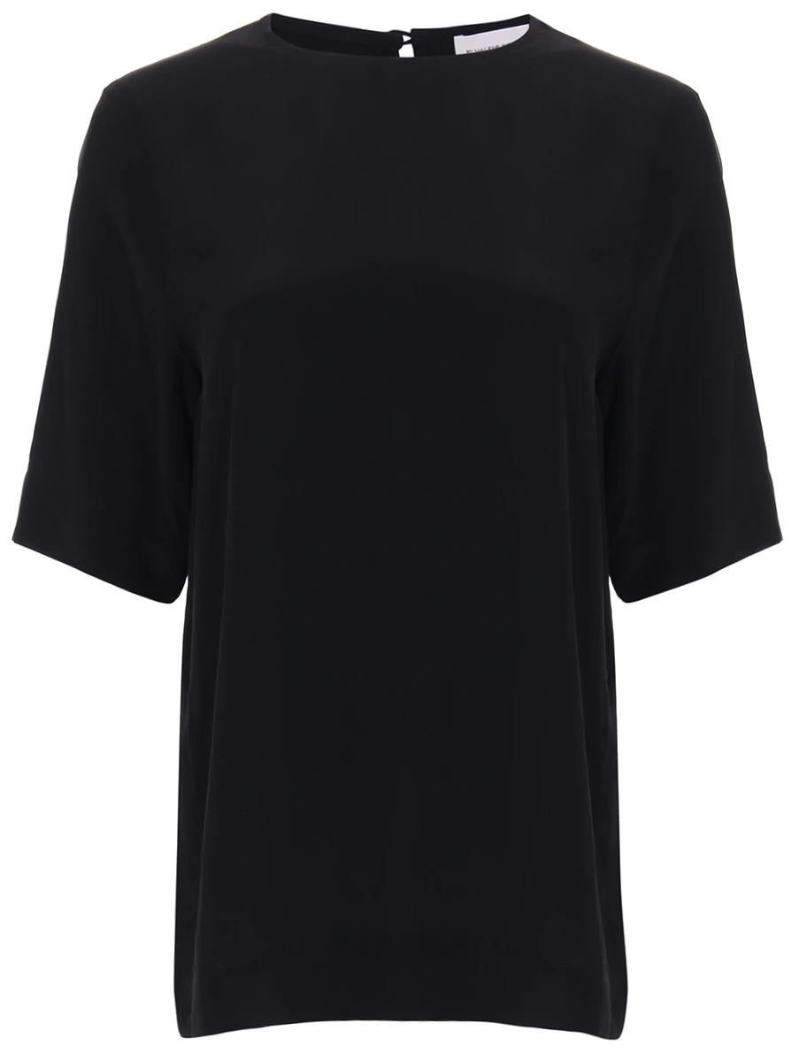Блуза шелковая, Q68817013, BY MALENE BIRGER, Черный, 975392  - купить