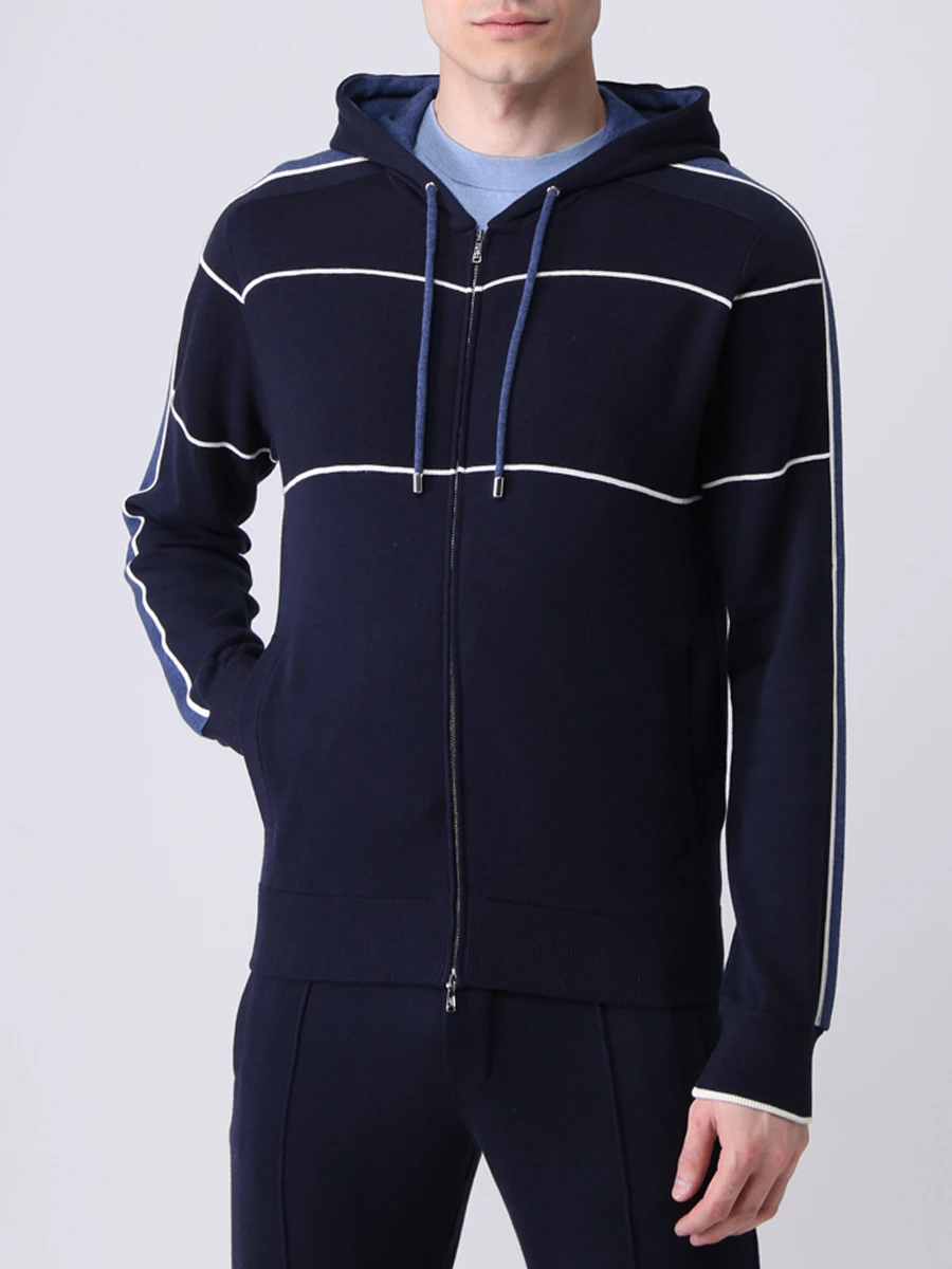 Костюм из хлопка и кашемира FIORONI CASHMERE MK22641E1 0001 2O1/MK22641F1 0001 2O1 Синий  Фото 4