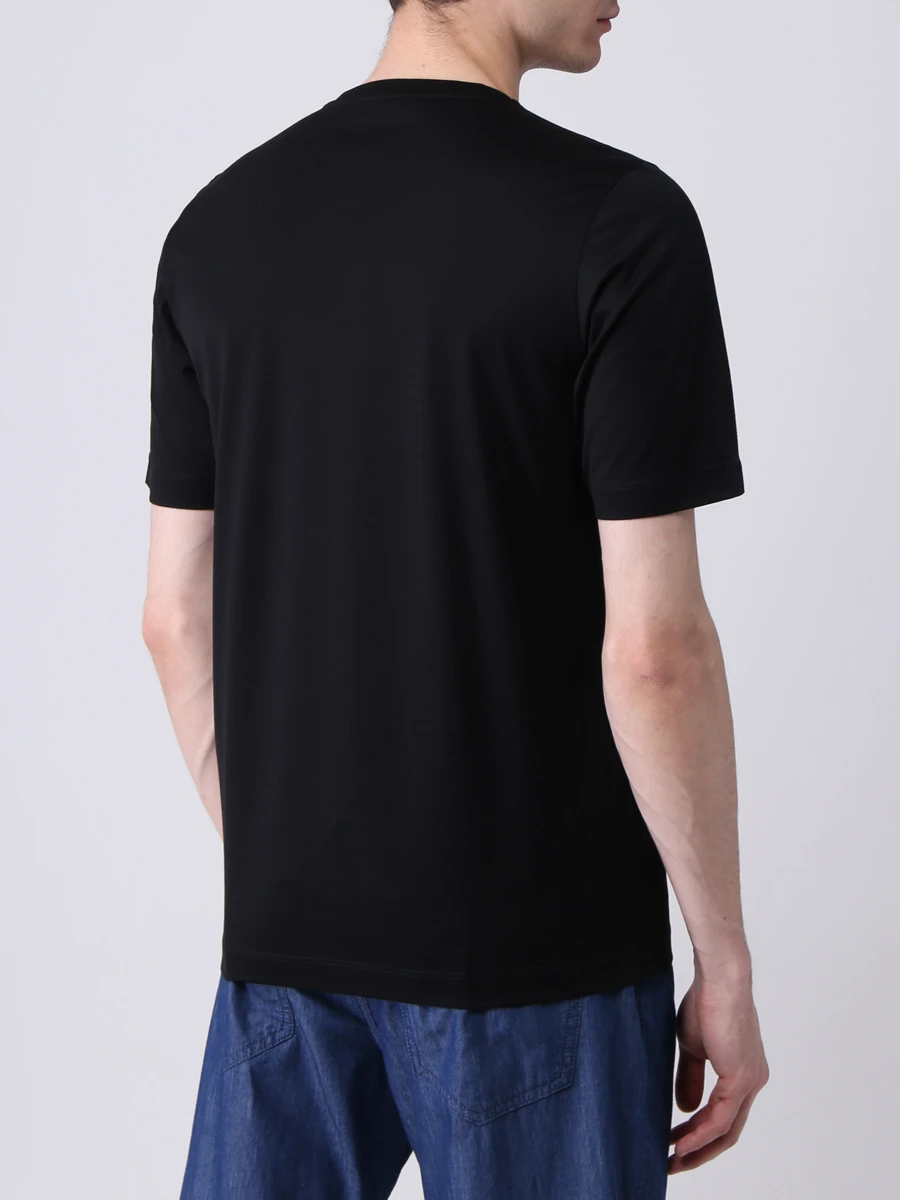 Футболка хлопковая с принтом CASTANGIA BLACK T-SHIRT TIGER E12 048 Принт  Фото 3