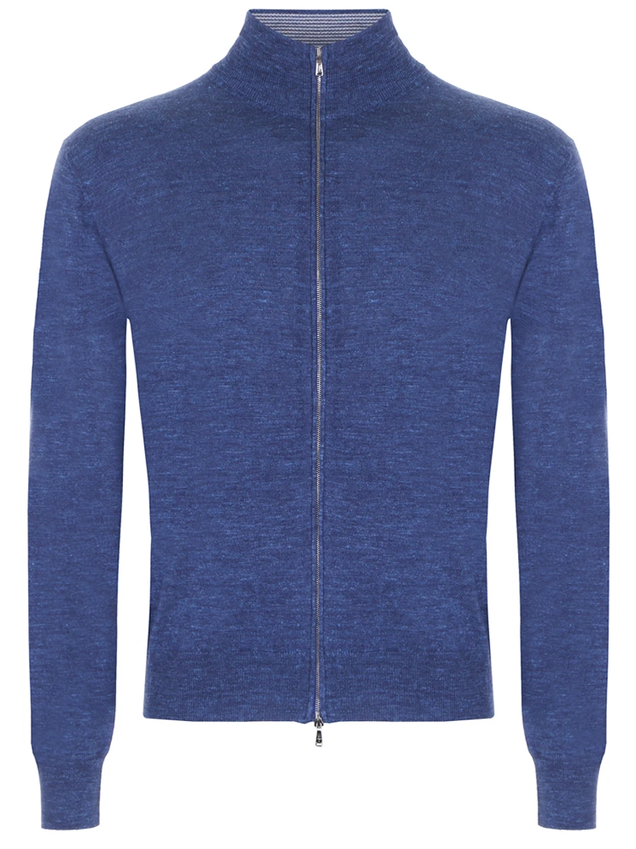 Кардиган из шерсти и шелка FIORONI CASHMERE MK22450E1 0002 B3 Синий 