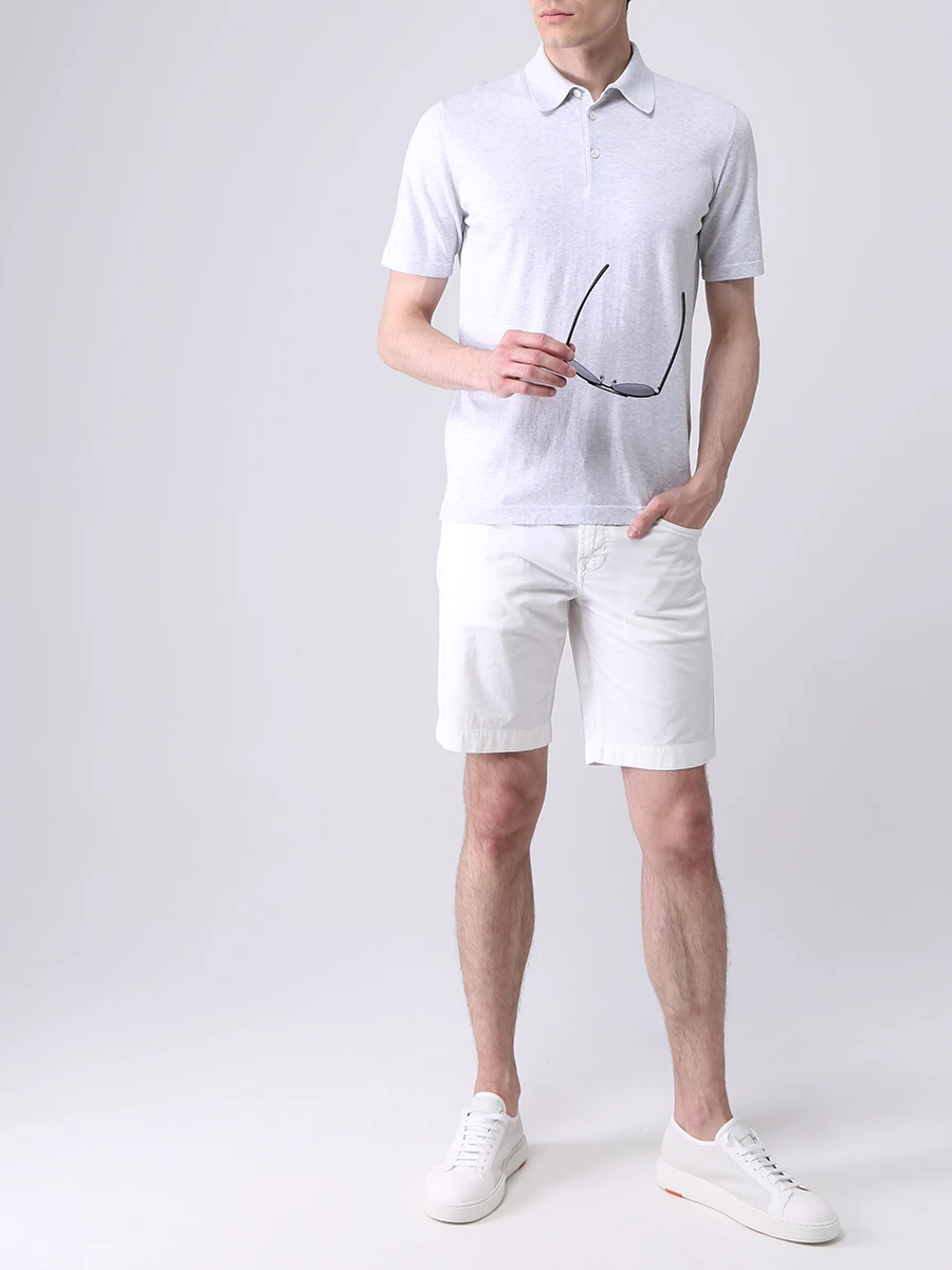 Шорты хлопковые JACOB COHEN J6636/COMF/6510V/112 Кремовый  Фото 2