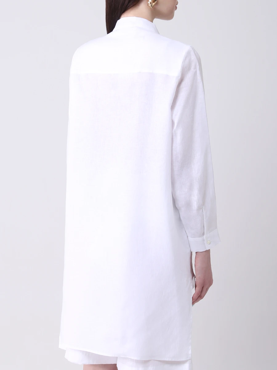 Блуза льняная GRAN  SASSO 72206/50012/001, размер 48, цвет белый 72206/50012/001 - фото 3