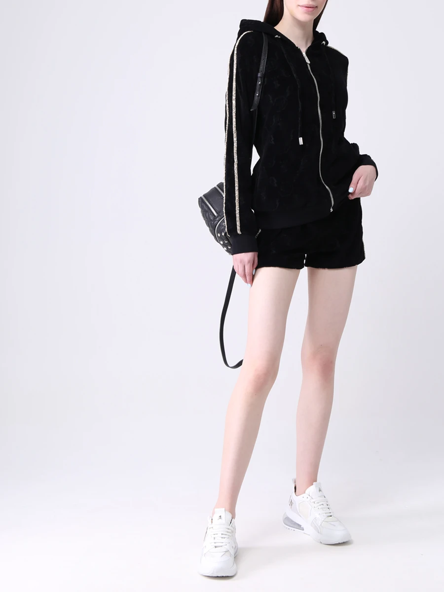Шорты хлопковые PHILIPP PLEIN PAAC WJT1367/02 Черный  Фото 2