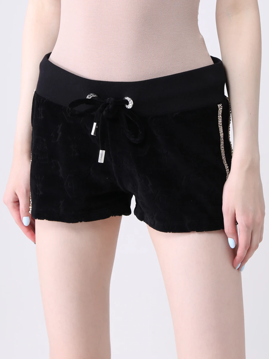 Шорты хлопковые PHILIPP PLEIN PAAC WJT1367/02 Черный  Фото 4