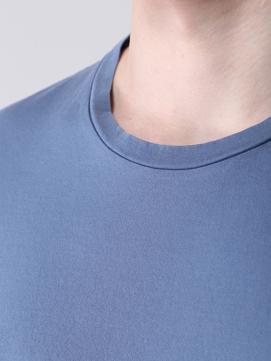 

Футболка хлопковая, Голубой, 10M660.PA01.JEANS