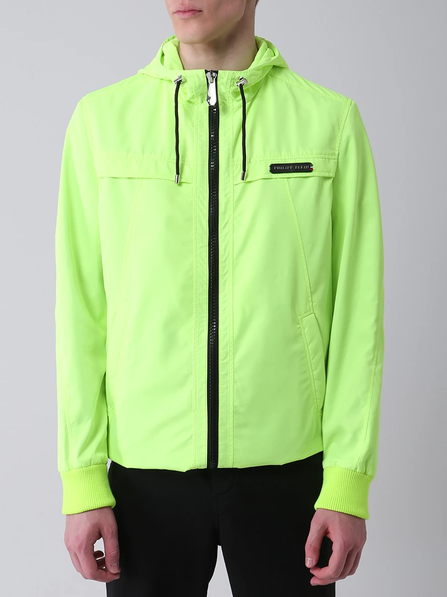 Ветровка с капюшоном PHILIPP PLEIN PAAC MRB1687/09 Желтый  Фото 4