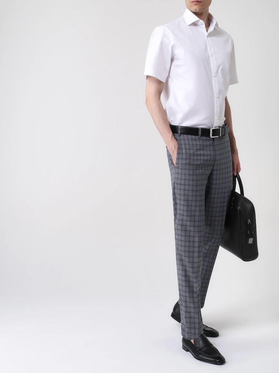 

Рубашка Slim Fit хлопковая, Белый, 905117-ZCRF8/100