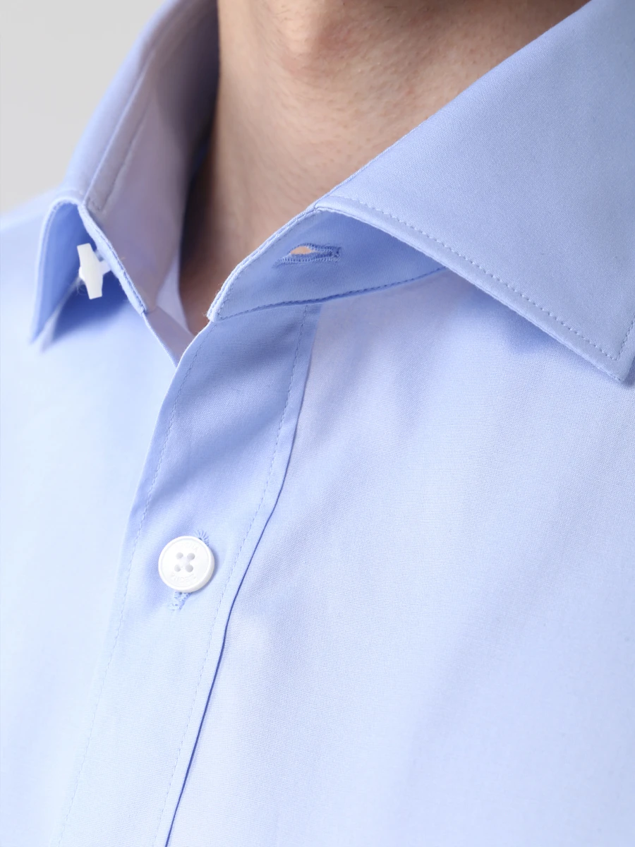 

Рубашка Slim Fit хлопковая, Голубой, 905118-ZCRF8