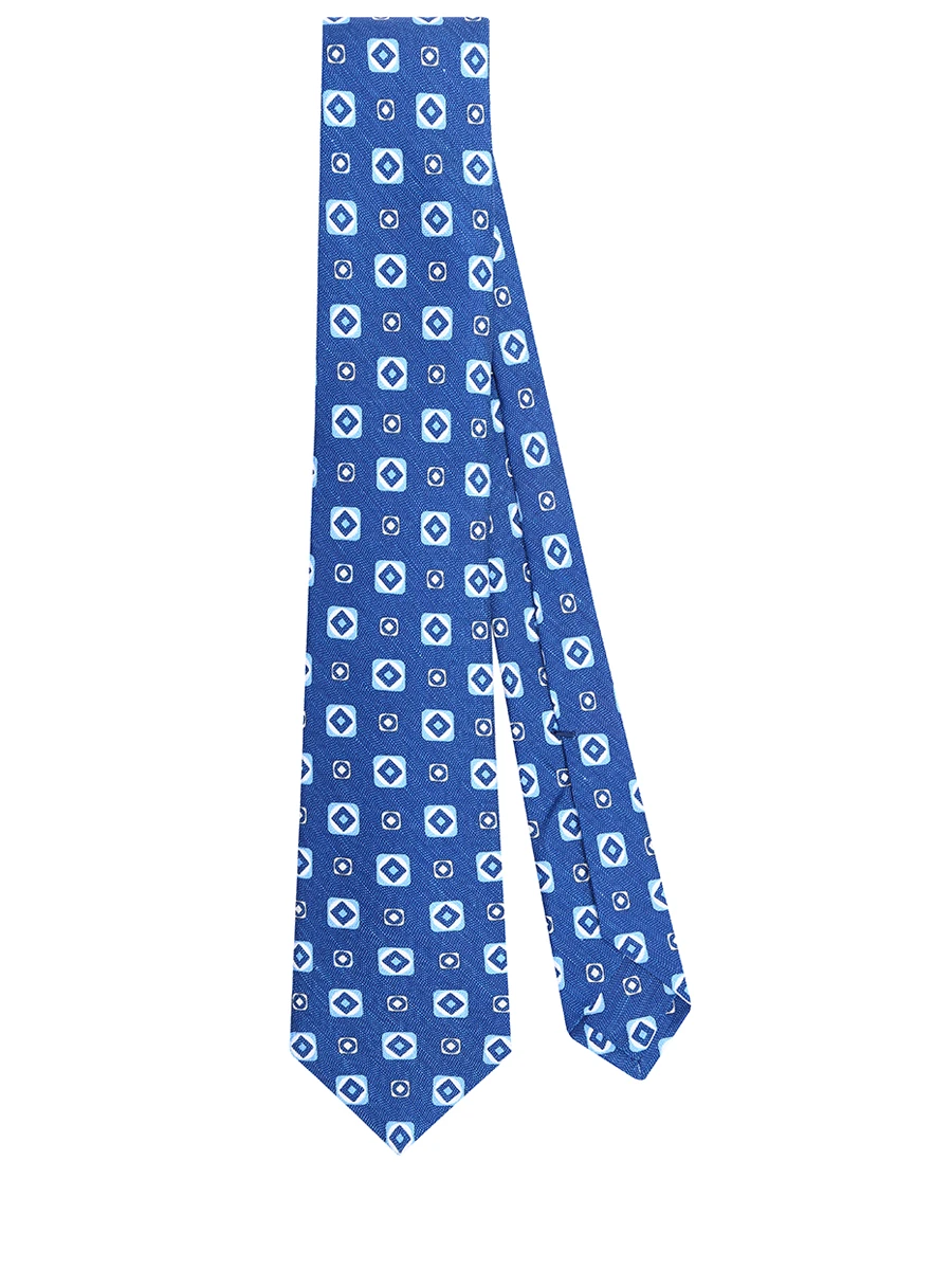 Галстук шелковый KITON UCRVKPC06G5801000 Голубой  Фото 2