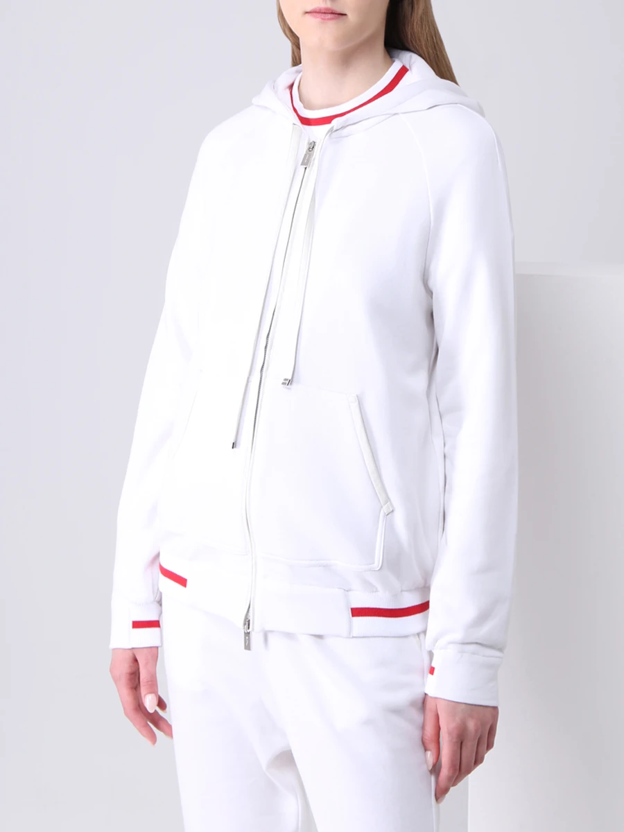 Олимпийка хлопковая KITON D51407АK09T220200R Белый  Фото 4
