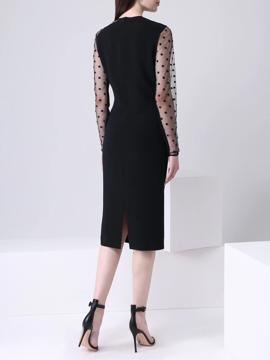 Платье с сеткой STELLA MCCARTNEY 602895SNA28/1000 Черный  Фото 3