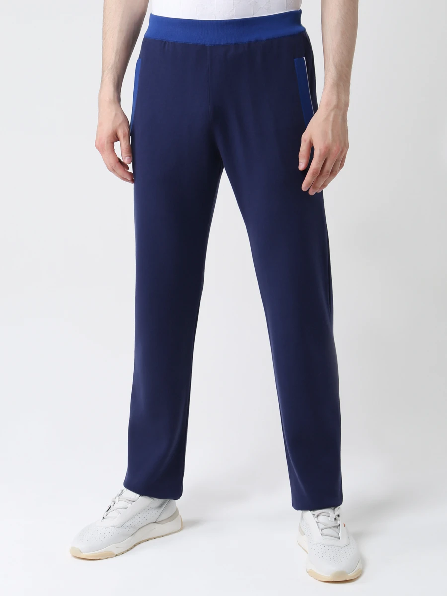 Костюм хлопковый BERTOLO LUXURY MENSWEAR 902007/902013/001902 5197 Синий  Фото 7