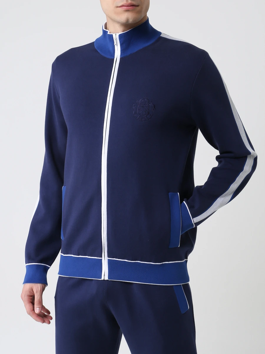 Костюм хлопковый BERTOLO LUXURY MENSWEAR 902007/902013/001902 5197 Синий  Фото 4