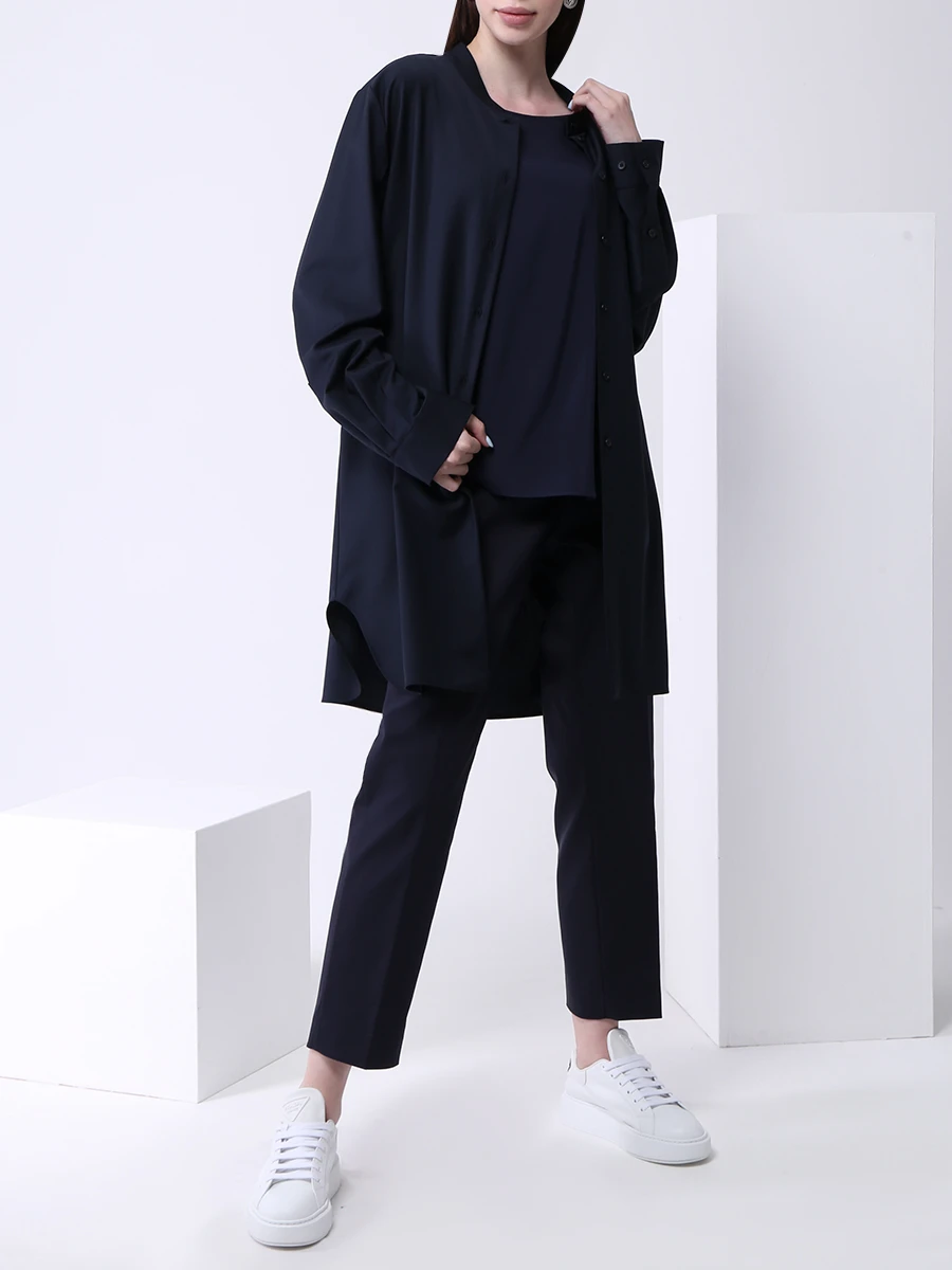 

Топ шелковый, Синий, 66250/1362