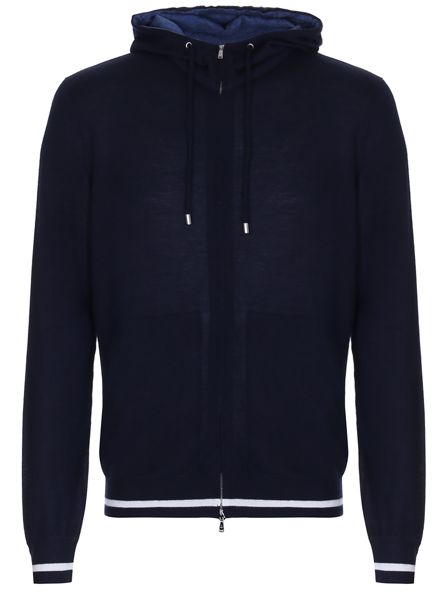 Толстовка на молнии с капюшоном FIORONI CASHMERE